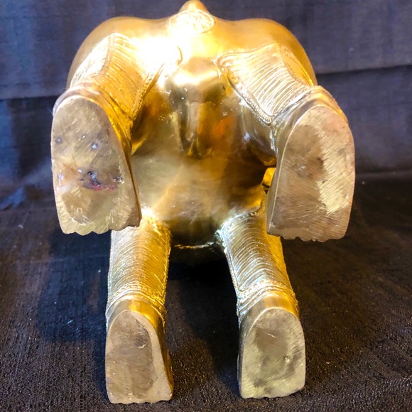 Khmer empire Foo dog, outstanding art work in solid brass circa 1950, 12”  high - Picture 9 of 10